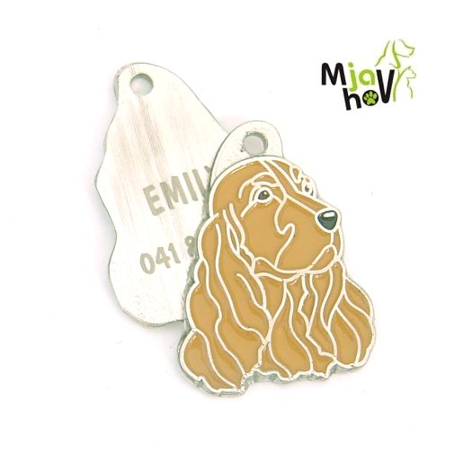 id-tegn-indgraverede-cocker-spaniel-brun.jpg Personlige hundetegn MjavHov - indgraverede hundetegn online